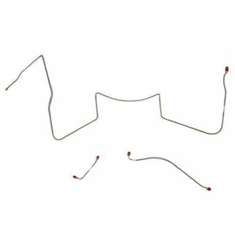 64-65 Pontiac Lemans Front Brake Line Kit Power Drum Brakes Stainless AKT6402SS